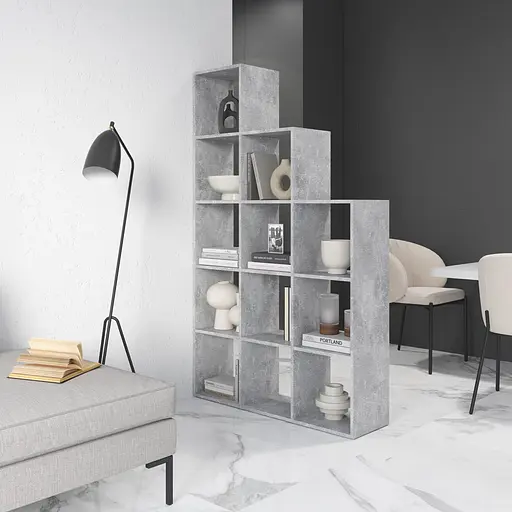 Книжная полка стеллаж Vays M-6 на 12 ячеек ЛДСП 108x29x178 см для дома офиса детской или гостиной - фото 3