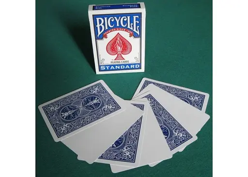 Карти для фокусів United States Playing Card Company Bicycle Blank Face (blue) (808-01) - фото 3