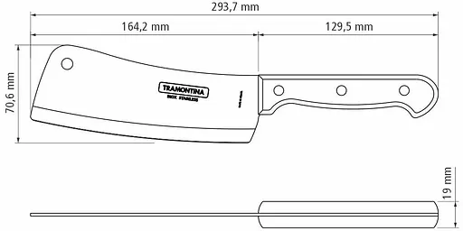 Ніж-сікач кухарський Tramontina Polywood 150 мм (6710927) - фото 3