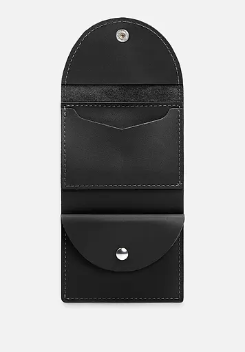 Кожаный кошелек 2.2 черный - фото 3