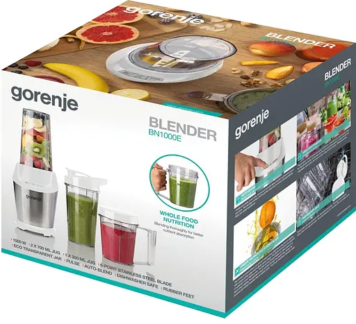 Стаціонарний блендер Gorenje BN1000E (BL1029K-GS) (7112912) - фото 2