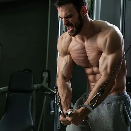 Ручка York Fitness для тяги з гумовою рукояткою, хром - фото 6