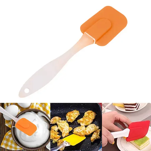 Лопатка кухонная силиконовая 18.5 см Оранжевый 87058 - фото 2