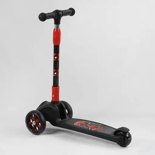 Самокат Best Scooter 13х30х58-71.5 см Чорно-червоний 000231654 - фото 4