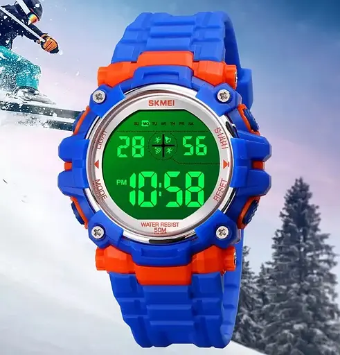 Детские спортивные наручные часы Skmei 1616 Синий - фото 9