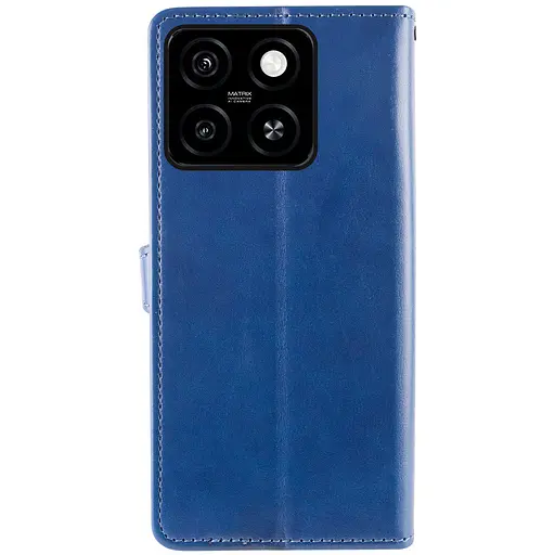 Кожаный чехол-книжка Getman Gallant PU для ZTE Blade A55 4G Синий - фото 6