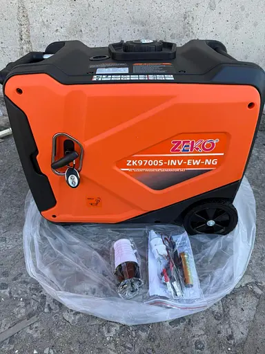 Инверторный двухтопливный генератор (газ/бензин) Zeko ZK9700S-INV-ЕW-NG (6.5/7.0 кВт) с электростартером и пультом.  - фото 5