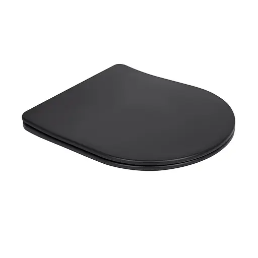 Унитаз подвесной Qtap Robin New Ultra Quiet с сиденьем с сиденьем Soft-Close Black matt QT13332381АSMB, Черный матовый - фото 8