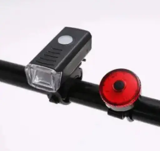 Вело фара с задним фонарем мигалкой RB-B13 велосипедный аккумуляторный водонепроницаемый фонарь с креплением - фото 7