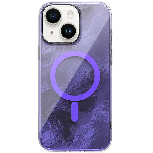 Чохол Epik TPU Shiny Mountain MagFit для Apple iPhone 15, 6.1 Purple - фото 1