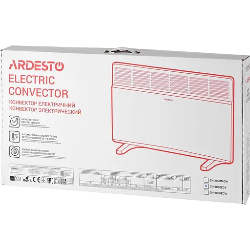Конвекционный обогреватель Ardesto CH-2000ECA [147570] - фото 8