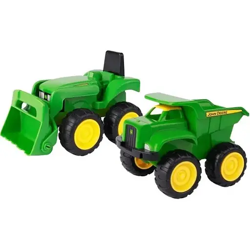 Іграшки для пісочниці 4M John Deere Kids 35874 Трактор та самоскид Набір для гри в піску - фото 1