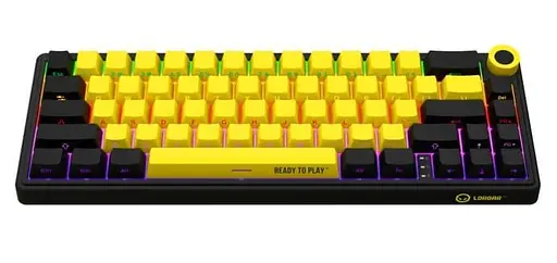 Клавіатура Lorgar KBP70MW Pro Wireless 65% Compact Black Yellow EN/UA (LRG-KBP70MW-YL-US) - фото 1