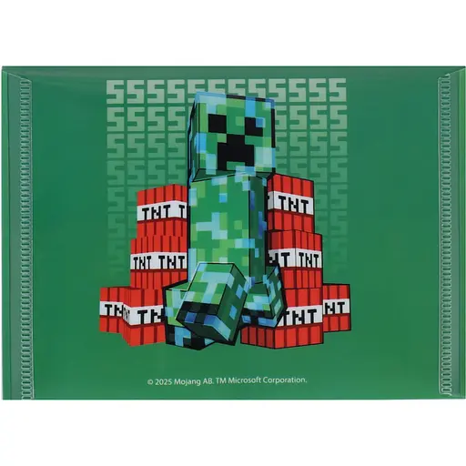 Папка-конверт Yes Minecraft Creeper B7 на кнопке (492346) - фото 2