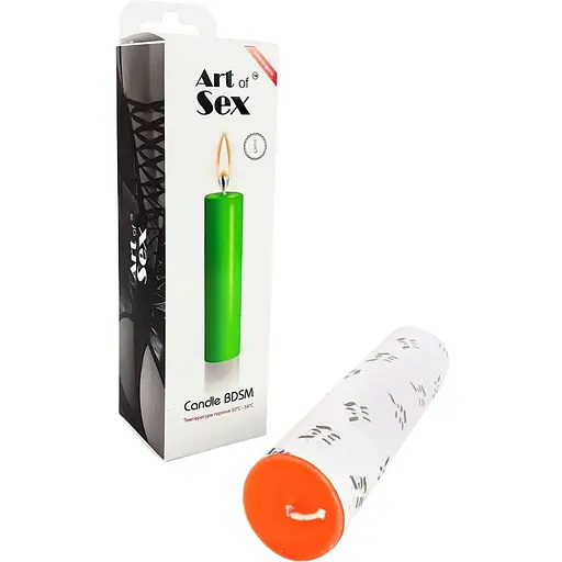 Помаранчева воскова свічка Art of Sex Size M 15 см