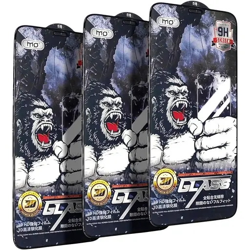 Защитное стекло DK для Apple iPhone X/XS/11 Pro Full Glue 3D MO King Kong 016132 black 3 шт.