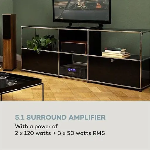 Підсилювач звуку Auna AMP 5100 BT 5.1 (10034620) - фото 7