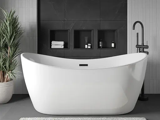 Полка в ванную встроенная Nett YB-29, 30 см Черный - фото 3