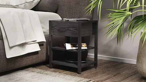 Тумба універсальна Вів'єн 1/2 50x41x40 чорний ДСП Сосна Кембра 16мм FRD-104126