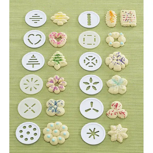 Дозатор шприц прес для печива кондитерський з нержавіючої сталі з 18 дисками та 6 насадками Червоний 88220 - фото 3