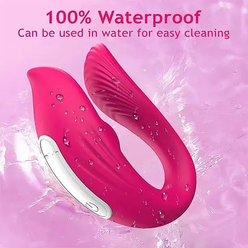 Вакуумный смарт вибратор для пар Love Spouse фуксия - фото 5