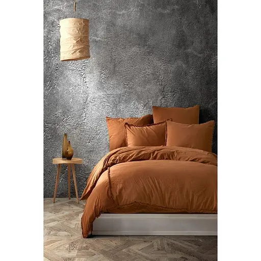 Комплект постільної білизни Buldans Burumcuk King Size Кавовий 000165495