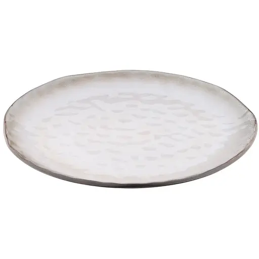 Тарілка обідня Ardesto 27 см Umbria світло-сіра AR2927UG