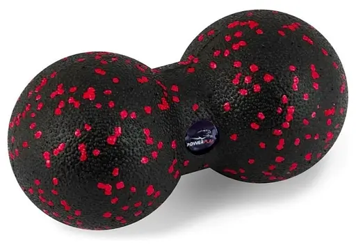 Набір для масажу та йоги PowerPlay PP_4095 EPP (Ролик 45*15 + 2-ва мячі) Red + гумка 11 кг (PP_4095_Red) - фото 4