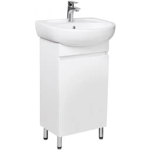 Тумба Мойдодир Фокус 50 з умивальником Solo 50 Білий - фото 1