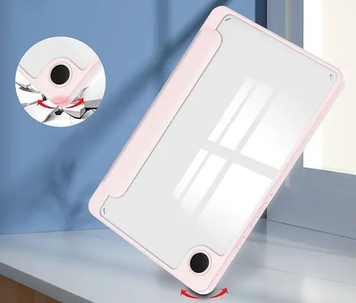 Чохол TPUCristal SlimTPU Spen holder Samsung Galaxy Tab A9 8.7 X110 X115 Світло-рожевий - фото 4