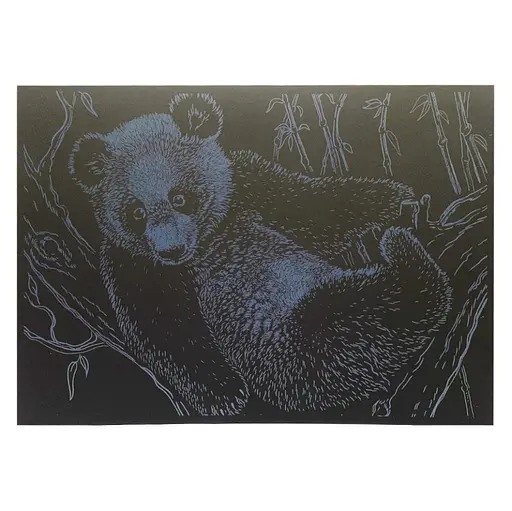 Гравюра А4 "Медведь" ГрА4-17с эконом вариант в пакете 29,7х21 см