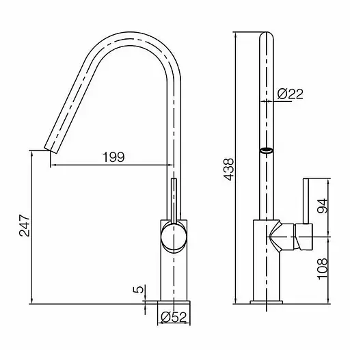 Змішувач для кухні Imex Kenia хром GCE020 Хром - фото 4