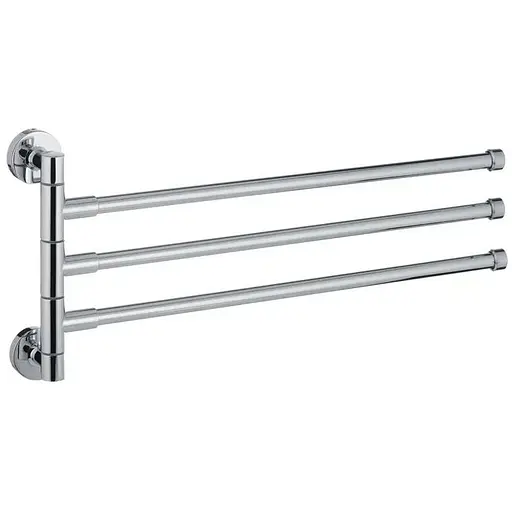 Тримач для рушника Zerix LR113 LL1487 з 3 поворотними планками Хром - фото 1