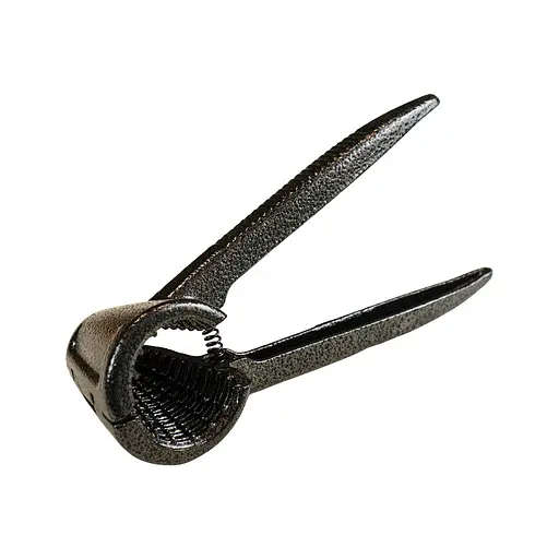 Конусный металлический прочный темный орехокол с ребристыми ручками 18.5 см, Kitchen Master 84105 - фото 1