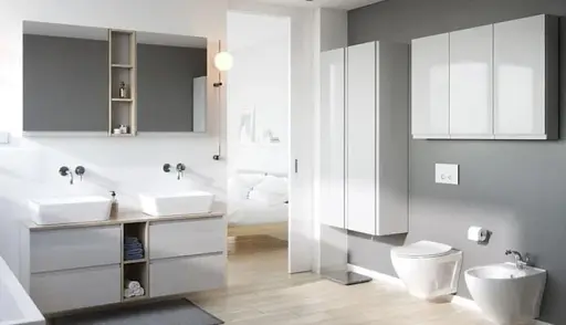 Пенал у ванну з дзеркалом Cersanit Moduo підвісний 40 см Білий S929-020 30412 - фото 7