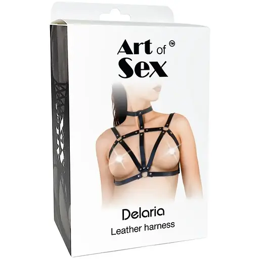 Женская портупея Art of Sex - Delaria Leather harness, Черный