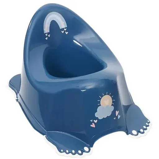 Антиковзкий дитячий горщик з музикою Tega Baby Meteo navy - фото 1