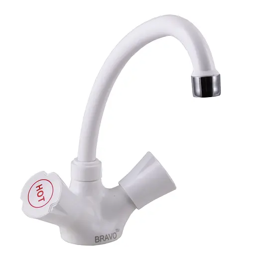 Змішувач для кухні Bravo B2-00-203 термостійкий ABS пластик Білий - фото 1