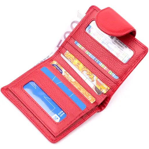 Кожаный женский кошелек ST Leather 9.5х11.2х1.5 см acs0028426 - фото 5