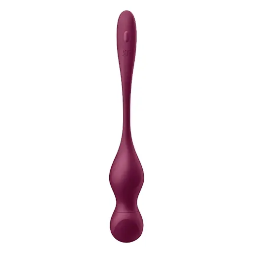 Вагінальні кульки Satisfyer Love Birds Vary, 22.2 бордовий - фото 3