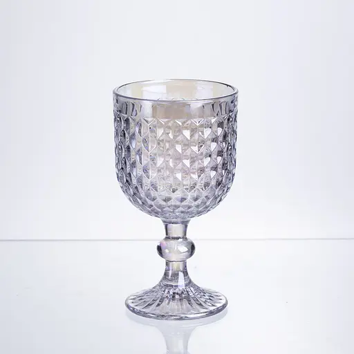 Набір келихів для вина 6 штук по 300 мл rainbow HP-19-253 келих скляний прозорий для червого білого вина Yiwu HP-19-253 - фото 3