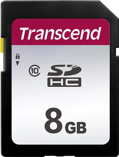 Карта пам'яті Transcend 8GB SDHC C10 R20MB/s (TS8GSDC300S) - фото 1