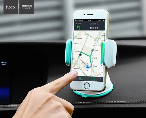 Автотримач для телефона HOCO CA5 Suction vehicle Holder Blue - фото 8