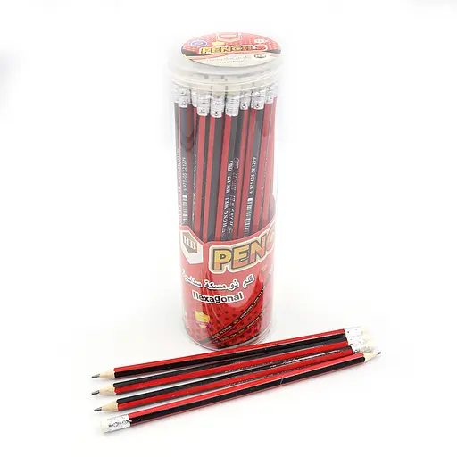 Карандаш чернографитовый Tingo, HB, с ластиком, 48 шт.