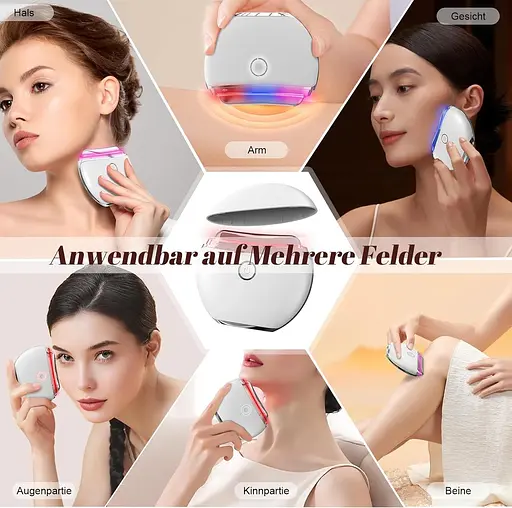 Robofun Массажер для лица Gua Sha Electric с 4 режимами, нагреванием и вибрацией - фото 6