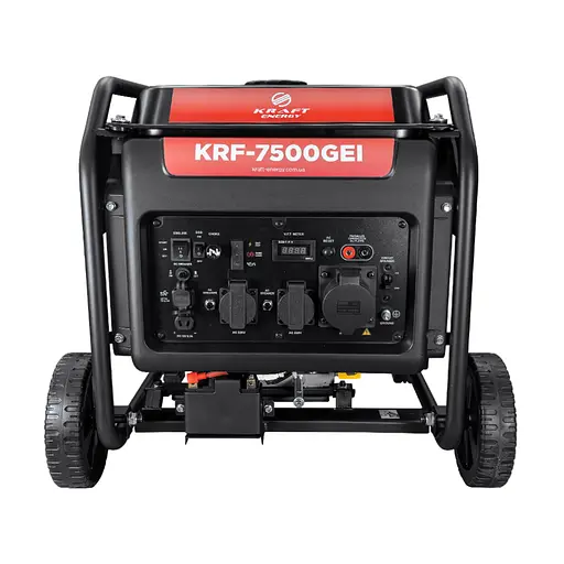 Генератор інверторний бензиновий 7 кВт Kraft KRF-7500GEI (41-00312) - фото 2