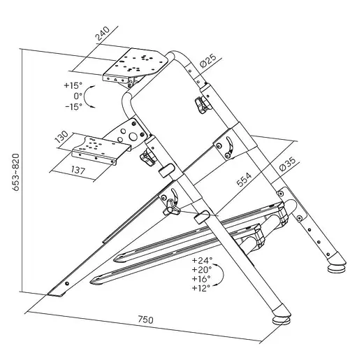 Крепление для руля-кокпит GamePro RS029 - фото 13