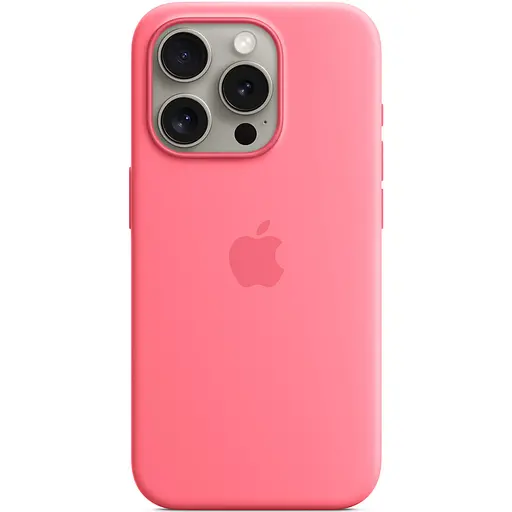 Чохол Epik Silicone case AAA with Magsafe and Animation для Apple iPhone 15 Pro 6.1 Рожевий/Pink - фото 2