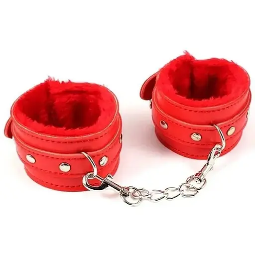 Наручники для БДСМ ігор червоний One size (K000317)