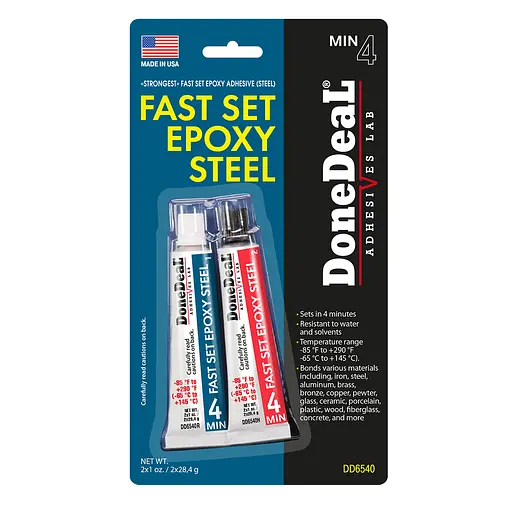 Клей епокси-адгезив DoneDeal Міцніше не буває! 4-хвилинний (2 шт. x 28.4 г) (DD6540)